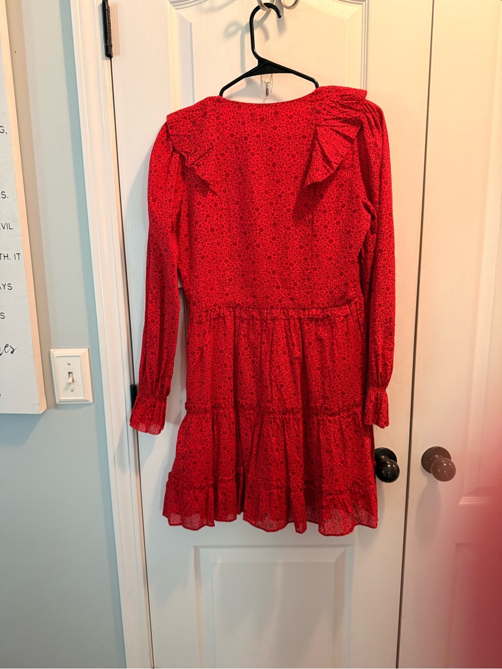 JOIE ADANSON MINI COTTON DRESS IN TRUE RED PLUM PERFECT Sz 4 NWT - Picture 9 of 10